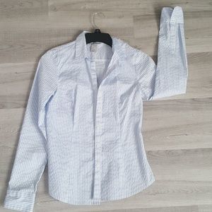 Business blue button up